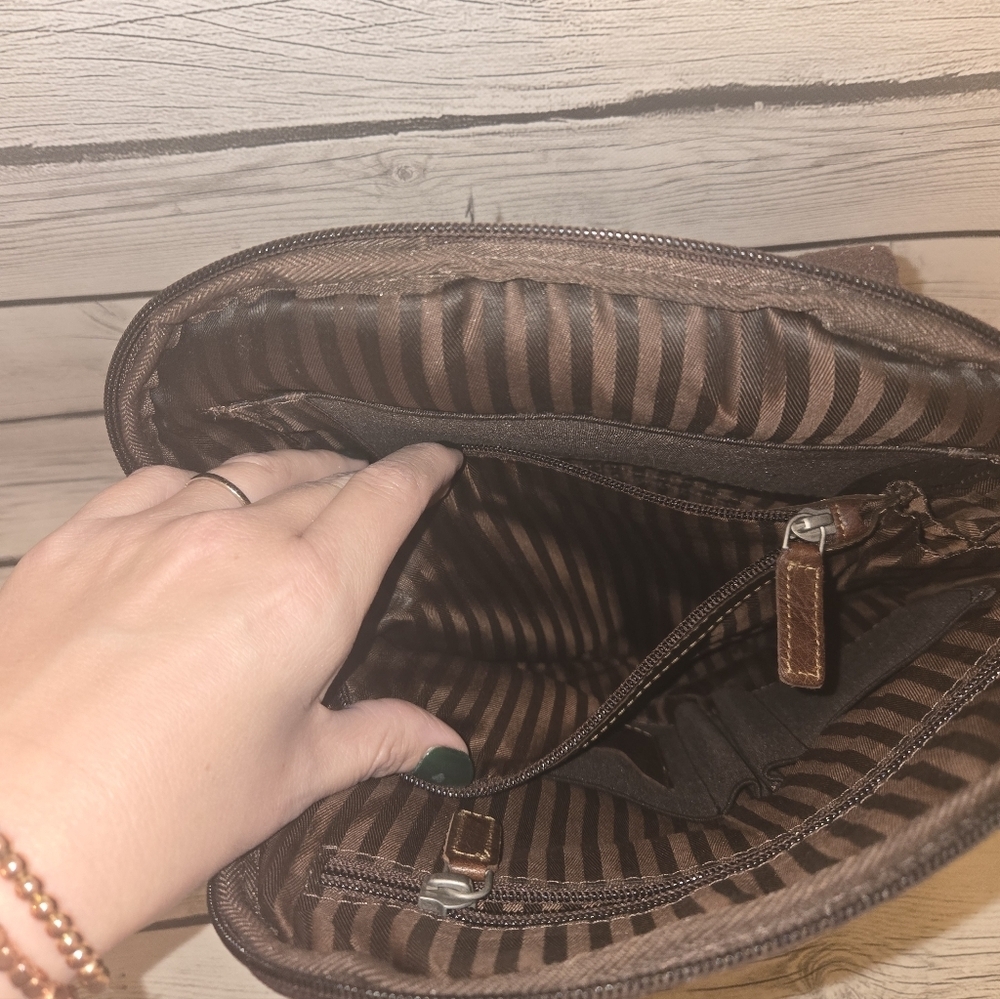 Jack Georges Voyager Or Adele Slim Backpack Hand Stained Buffalo Leather Brown — image 5 of 8